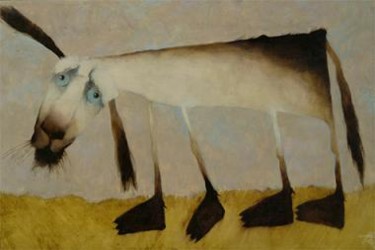 Painting titled "Siam dog/Сиамская с…" by Vladimir Agapov, Original Artwork