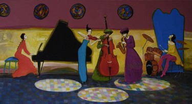 Painting titled "Jazz" by Vladimir Kirov, Original Artwork, Other