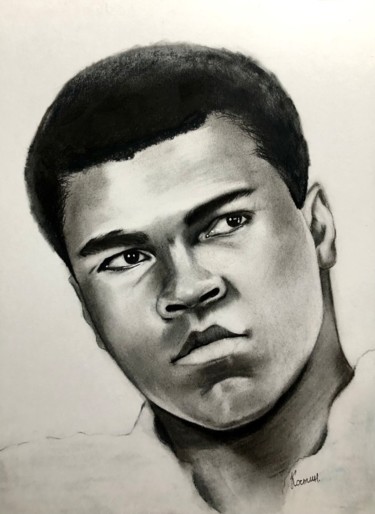 Легенда бокса Drawing titled "Легенда бокса" by Владимир Костин, Original Art, Charcoal