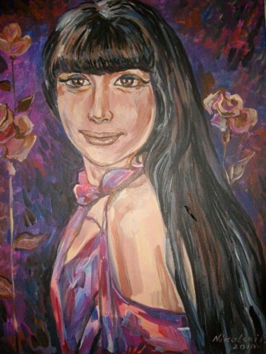 Malerei mit dem Titel "Portret_1_009__kl.J…" von Vladimirnikolski, Original-Kunstwerk, Öl