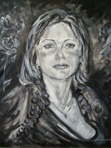 Malerei mit dem Titel "Portret_3_004_kl.JPG" von Vladimirnikolski, Original-Kunstwerk, Öl