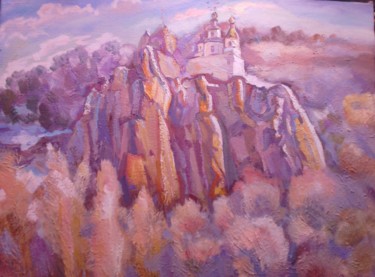 Картина под названием "Меловые Горы" - Владимир Трутко, Подлинное произведение искусства, Масло