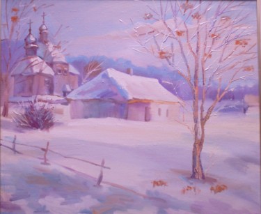 Painting titled "Калина г Славянск" by Vladimir Trutko, Original Artwork, Oil