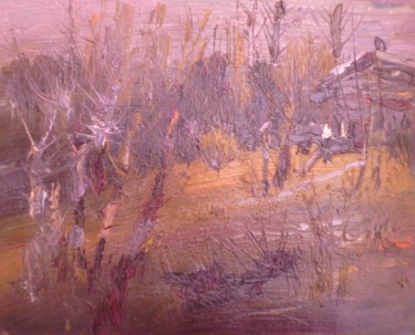 Картина под названием "На опушке(Slavyansk)" - Владимир Трутко, Подлинное произведение искусства, Масло