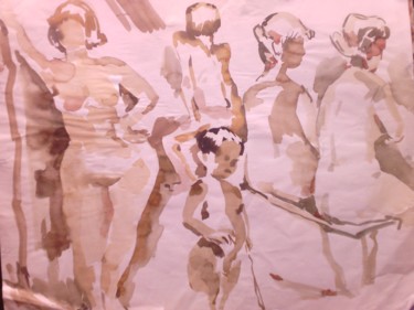 Картина под названием "На Славянском курор…" - Владимир Трутко, Подлинное произведение искусства, Акварель