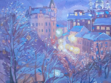 Картина под названием ""Зимой на Андреевск…" - Владимир Трутко, Подлинное произведение искусства, Акрил