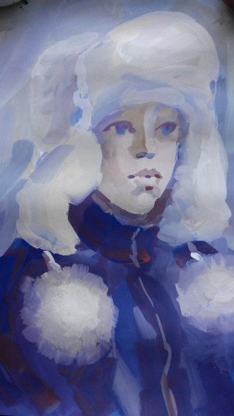 Peinture intitulée "Pauline."Полина"-из…" par Vladimir Trutko, Œuvre d'art originale, Acrylique