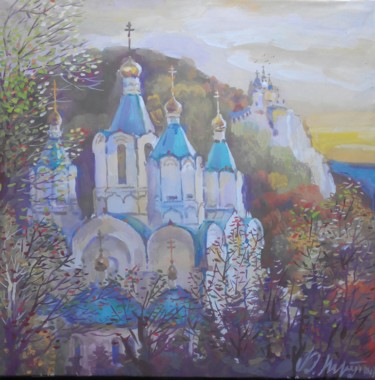 Painting titled "Chaude soiree Svyat…" by Vladimir Trutko, Original Artwork, Acrylic