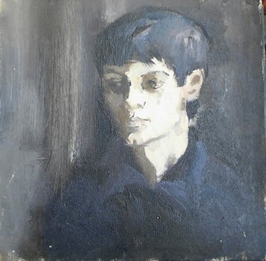 Painting titled "Portrait of a stude…" by Vladimir Trutko, Original Artwork, Oil