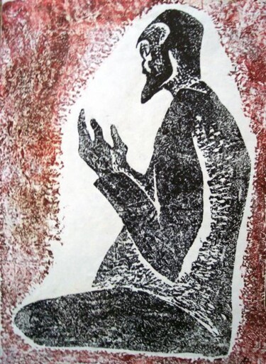 Peinture intitulée "La prière" par Vladislav Aristov, Œuvre d'art originale