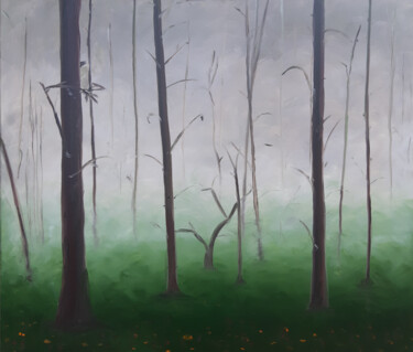 Картина под названием "лес жизни" - Владислав Гузеев, Подлинное произведение искусства, Масло Установлен на Деревянная рама…