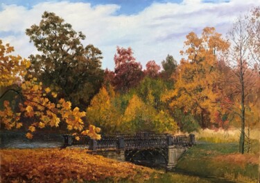 Картина под названием "Осень" - Vladislav Simonov, Подлинное произведение искусства, Масло