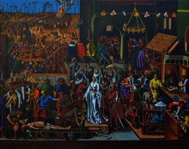 Pintura intitulada "Iusticia (Правосуди…" por Vladislav Iatchenko, Obras de arte originais, Óleo