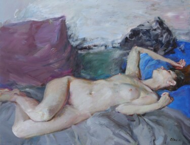 Malerei mit dem Titel ""Аnxiety dream"" von Vladislav Zdor, Original-Kunstwerk, Öl
