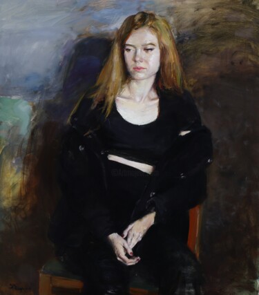 Painting titled ""Anastasia"" by Vladislav Zdor, Original Artwork, Oil