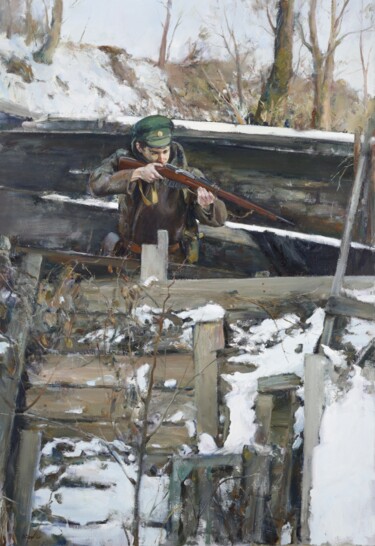Картина под названием "Death to enemies"" - Vladislav Zdor, Подлинное произведение искусства, Масло