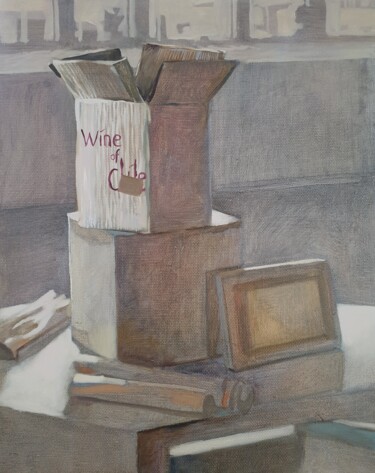 Pittura intitolato "WINE OF CHILE" da Vladislava Art, Opera d'arte originale, Olio