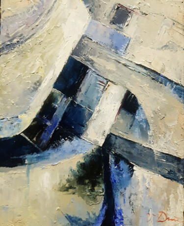 Картина под названием "Abstrakce-1" - Vladislav Dmitrijev, Подлинное произведение искусства, Масло