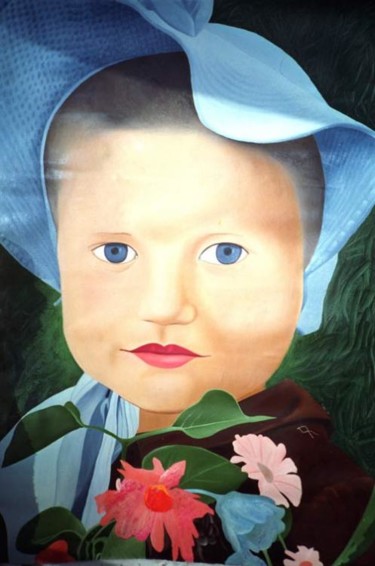Painting titled "One-inch girl" by Vladlen Gavriltchik, Original Artwork