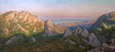 Картина под названием "In the Crimean moun…" - Владлен Гильгур, Подлинное произведение искусства, Масло