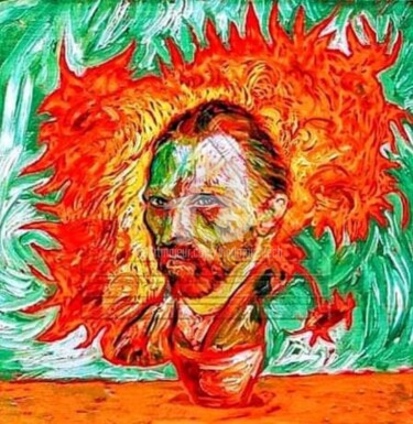 Pittura intitolato "Ван Гог" da Vladomir Czech, Opera d'arte originale, Olio