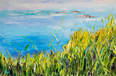 Картина под названием "Whisper of grass" - Vladyslav Durniev, Подлинное произведение искусства, Масло Установлен на Деревянн…