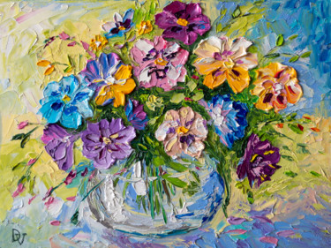 Картина под названием "Spring mood" - Vladyslav Durniev, Подлинное произведение искусства, Масло Установлен на Деревянная ра…