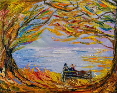 Painting titled "Enjoying the silence" by Vladyslav Durniev, Original Artwork, Oil