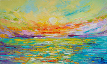 Картина под названием "Sea experiences" - Vladyslav Durniev, Подлинное произведение искусства, Масло Установлен на Деревянна…