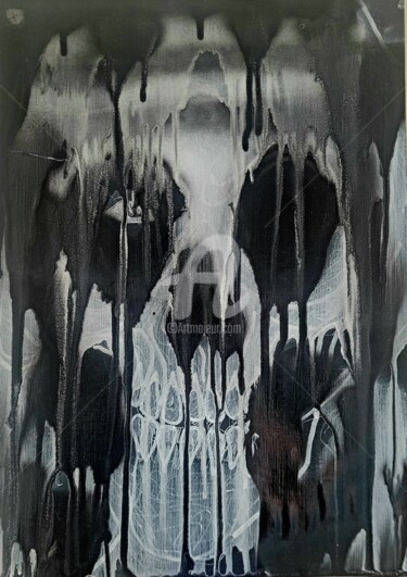 Peinture intitulée "GHOST" par Vladyslav Savchenko, Œuvre d'art originale, Bombe aérosol