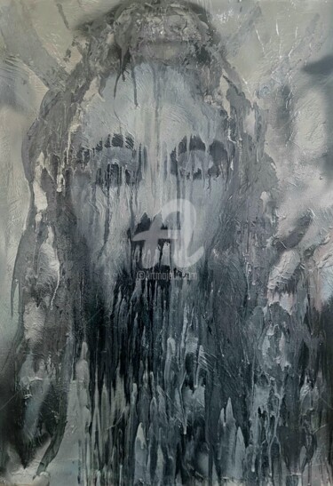 Картина под названием "PAIN" - Vladyslav Savchenko, Подлинное произведение искусства, Рисунок распылителем краски