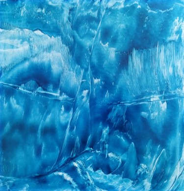 Peinture intitulée "Reflets Arctiques" par Véronique Lenfant, Œuvre d'art originale, Huile