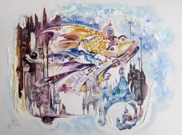 Картина под названием "серия "Мир рыб"-9" - Vlkorotchenko, Подлинное произведение искусства, Другой
