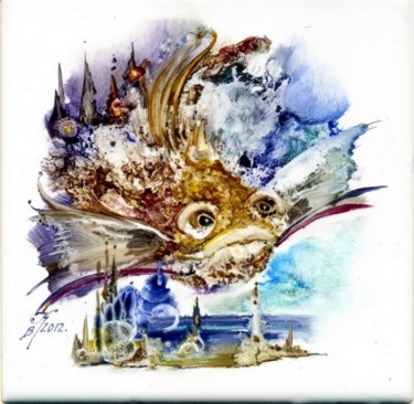 Картина под названием "Мир рыб 33" - Vlkorotchenko, Подлинное произведение искусства, Другой