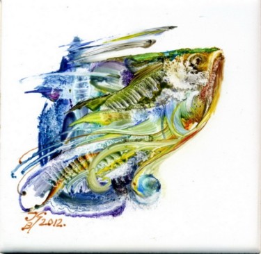 Картина под названием "Мир рыб 30" - Vlkorotchenko, Подлинное произведение искусства, Другой