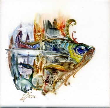 Картина под названием "Мир рыб 25" - Vlkorotchenko, Подлинное произведение искусства, Другой