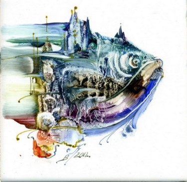 Картина под названием "Мир рыб 24" - Vlkorotchenko, Подлинное произведение искусства, Другой