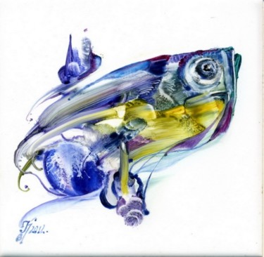 Pintura titulada "Мир рыб 22" por Vlkorotchenko, Obra de arte original, Otro