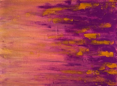 Картина под названием "Purple deep 1" - Victoria Martovskaya, Подлинное произведение искусства, Масло Установлен на Деревянн…