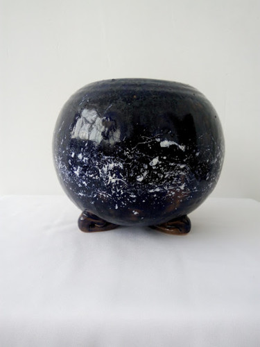 Художественная композиция под названием "Vase "Northern Ligh…" - Victoria Martovskaya, Подлинное произведение искусства, Сто…