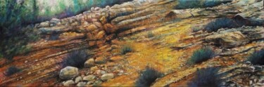 Pintura titulada "Plateau calcaire Le…" por Mickael Mourot, Obra de arte original, Acrílico