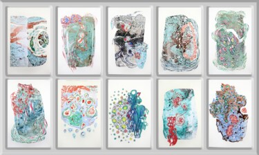 Beauty of nature No9 Gravures & estampes intitulée "Beauty of nature No9" par Võ Quang Phát, Œuvre d'art originale, Huile
