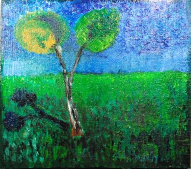 Painting titled "cherry tree" by Vodevsh, Original Artwork