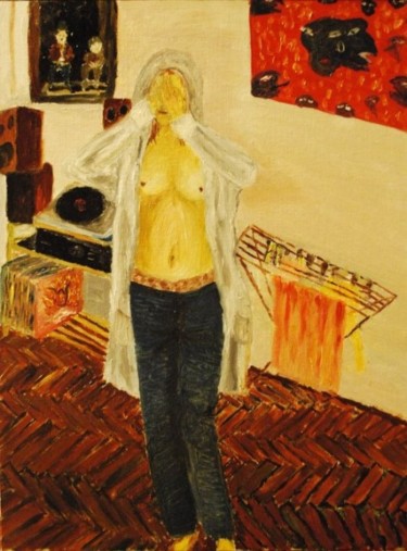 Painting titled "Simute" by Vodevsh, Original Artwork, Oil