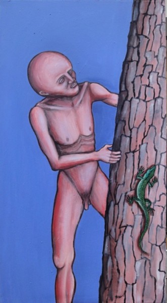 Peinture intitulée "Les habitants de la…" par Frédéric Voilley, Œuvre d'art originale, Huile