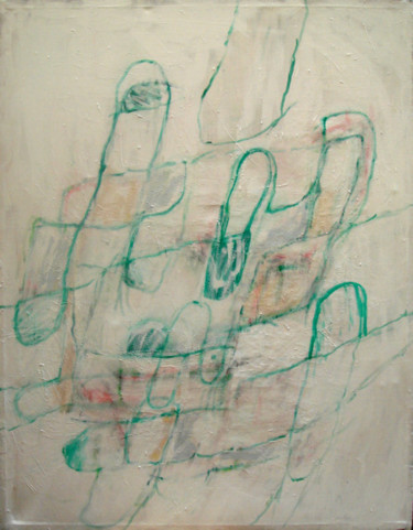 Peinture intitulée "abstraction-blanche…" par Frédéric Voilley, Œuvre d'art originale
