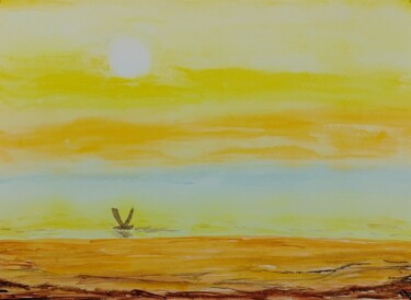 Painting titled "Polina's morning" by Voin, Original Artwork, Watercolor