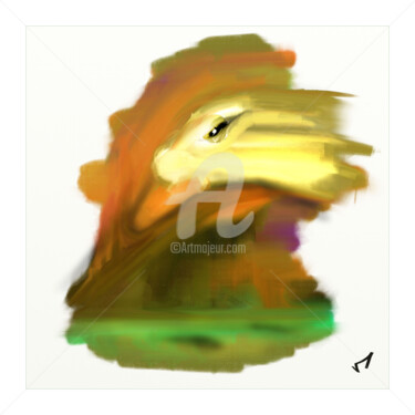 Arts numériques intitulée "duck.jpg" par Tezkanart, Œuvre d'art originale, Peinture numérique