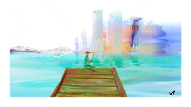 「port.jpg」というタイトルのデジタルアーツ Tezkanartによって, オリジナルのアートワーク, デジタル絵画