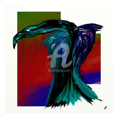 Arte digitale intitolato "eagle.jpg" da Tezkanart, Opera d'arte originale, Pittura digitale